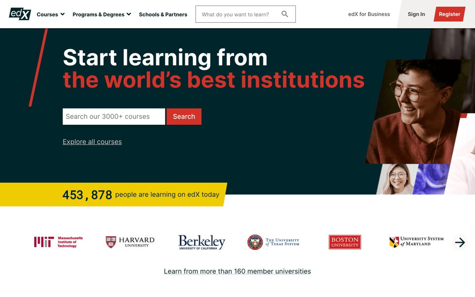 edX website