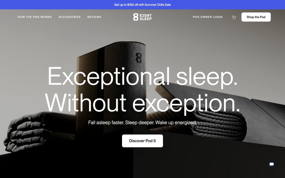 Eight Sleep website