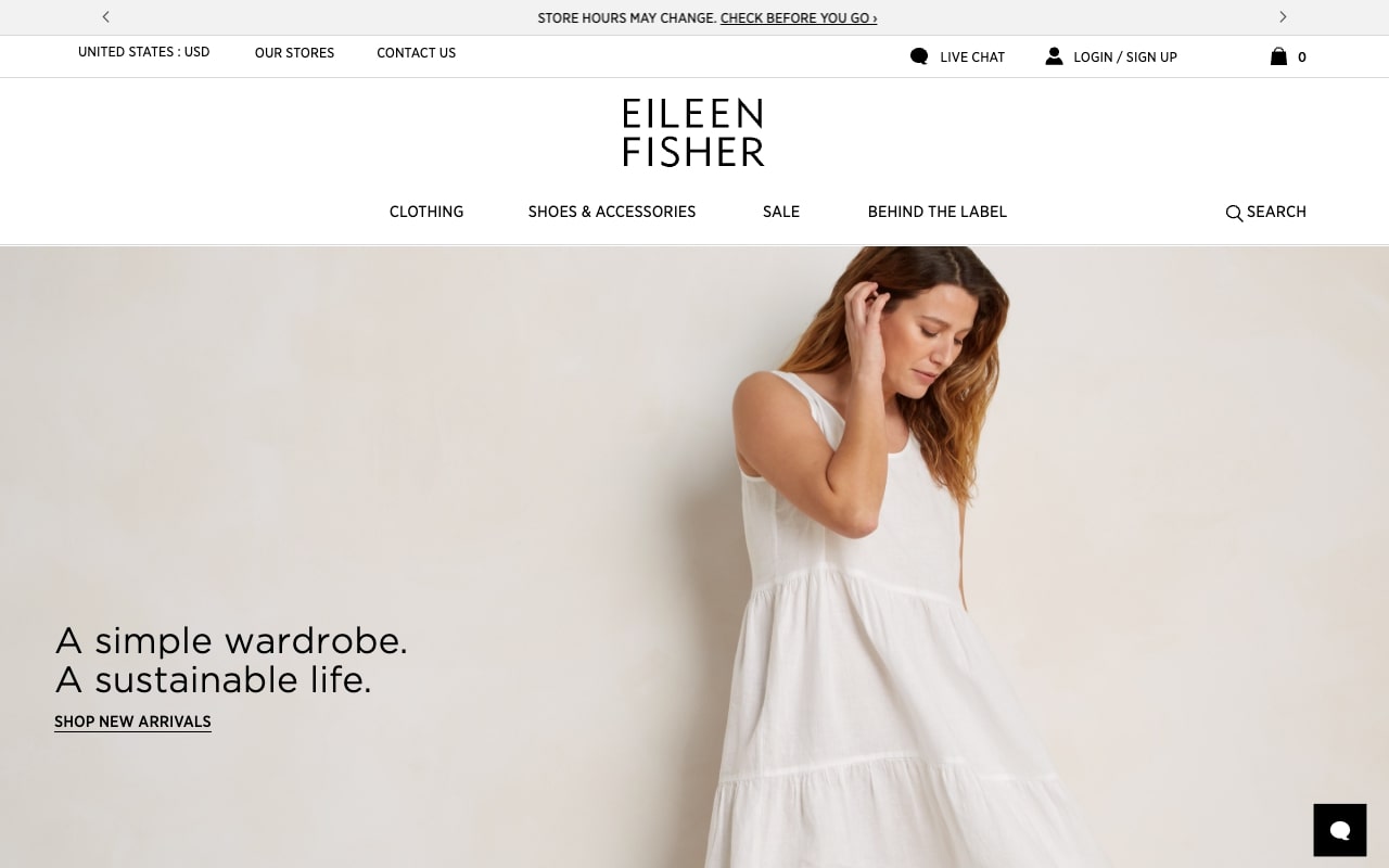 EILEEN FISHER screenshot