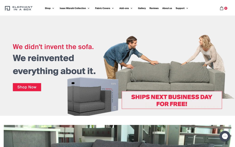 Elephant in a Box website