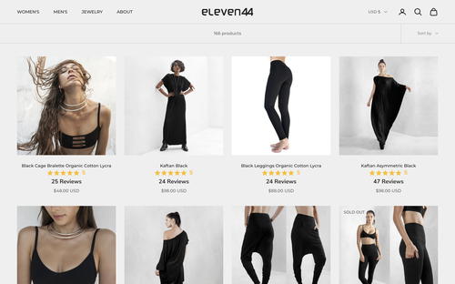 eleven44 website screenshot