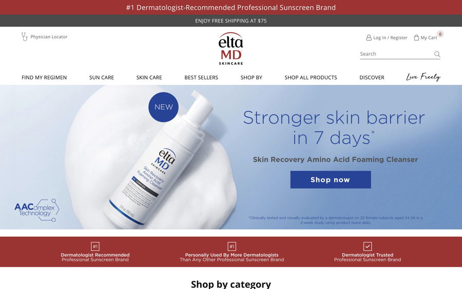 EltaMD Skin Care on Shomp