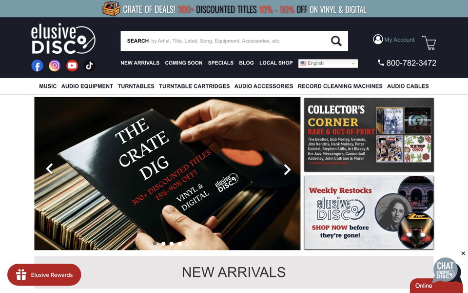Elusive Disc website