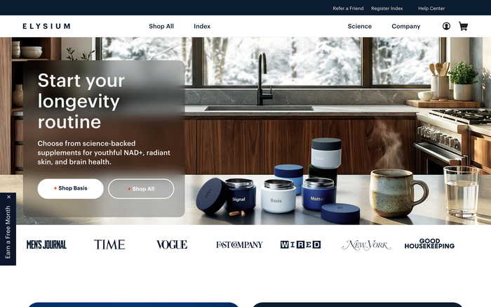 Elysium Health screenshot