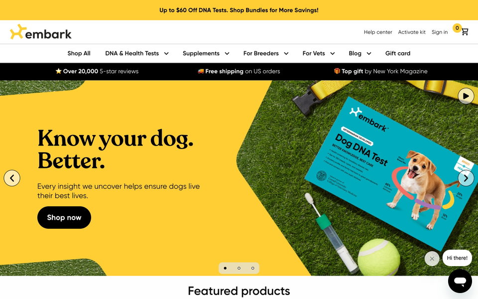 Embark Veterinary website