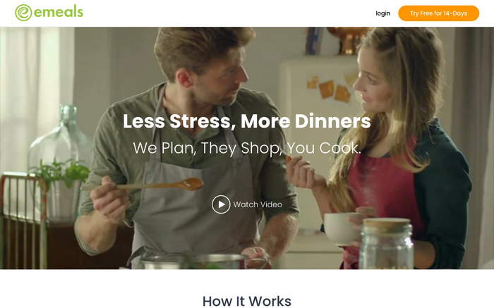 eMeals screenshot