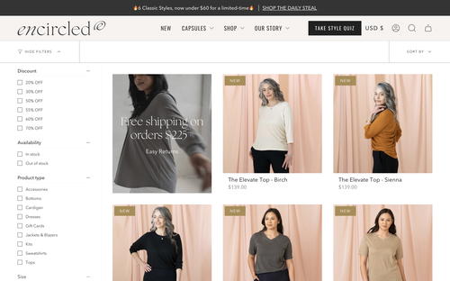 encircled website screenshot