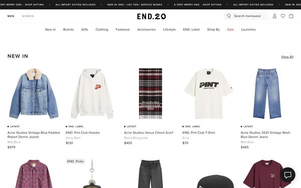 END. Clothing