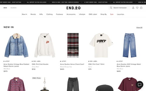 END. Clothing
