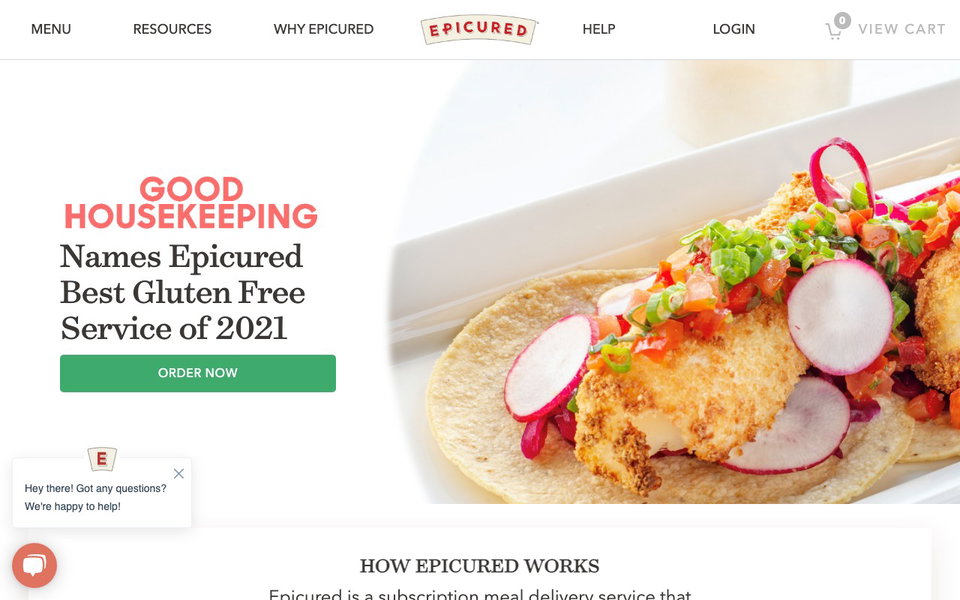 Epicured website