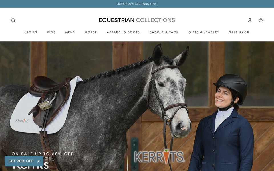 EquestrianCollections website