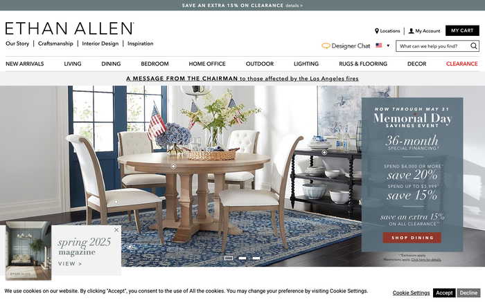 Ethan Allen screenshot