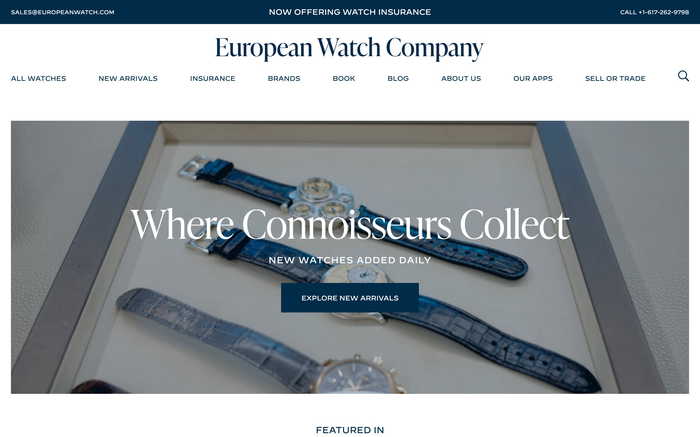 European Watch Company screenshot