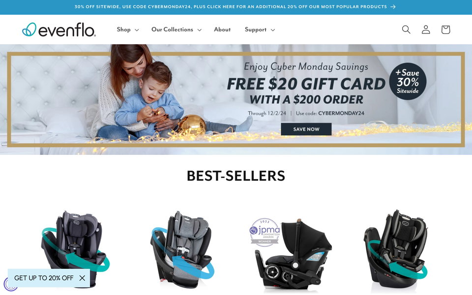 Evenflo website