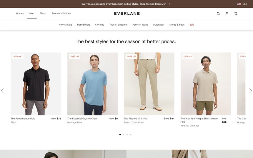 Everlane on Shomp