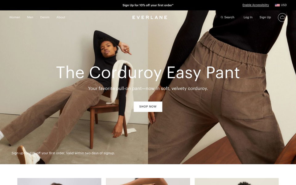 Everlane website