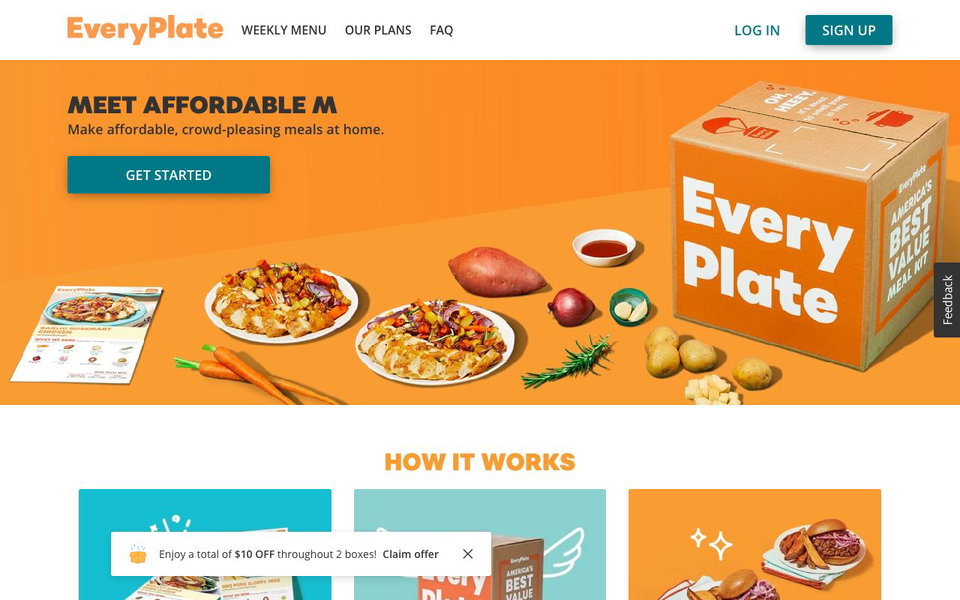 EveryPlate website