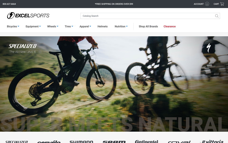 Excel Sports website