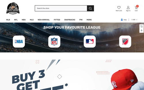 Exclusive Fitted Inc. website screenshot