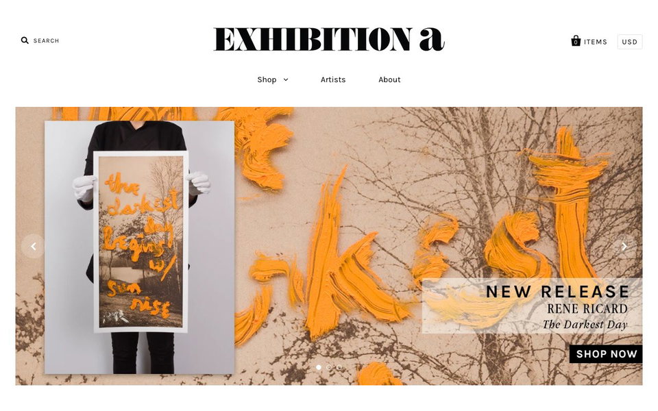 Exhibition A website