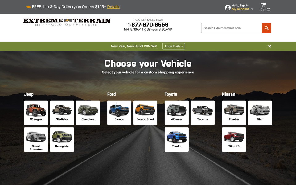 ExtremeTerrain.com website