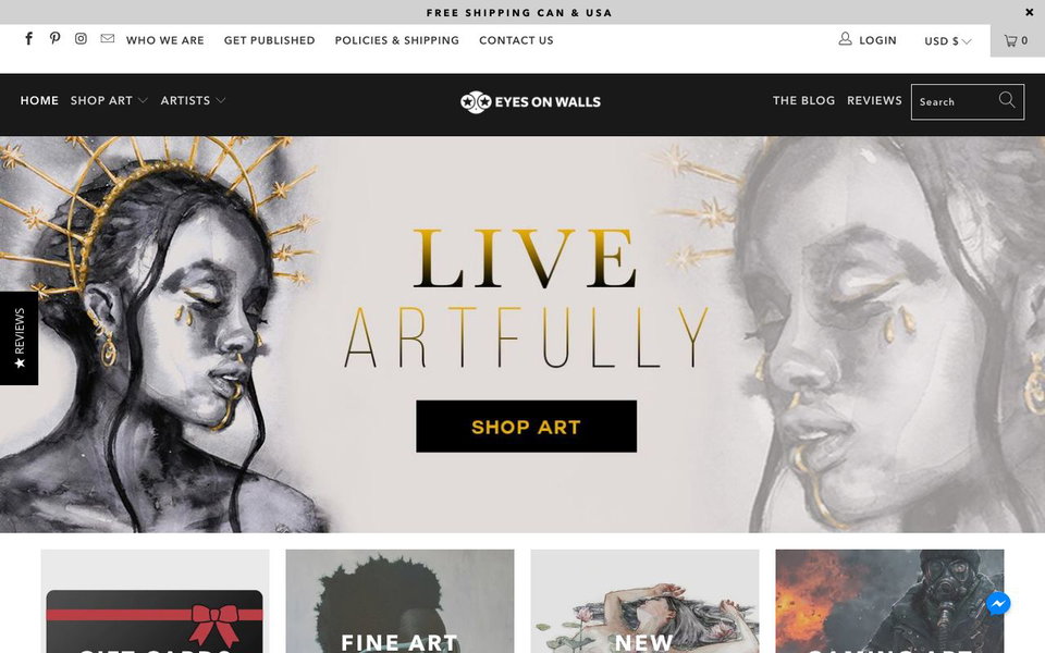 Eyes On Walls website
