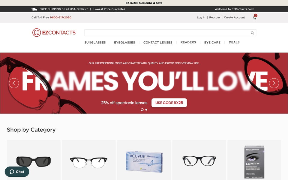 EZContacts website