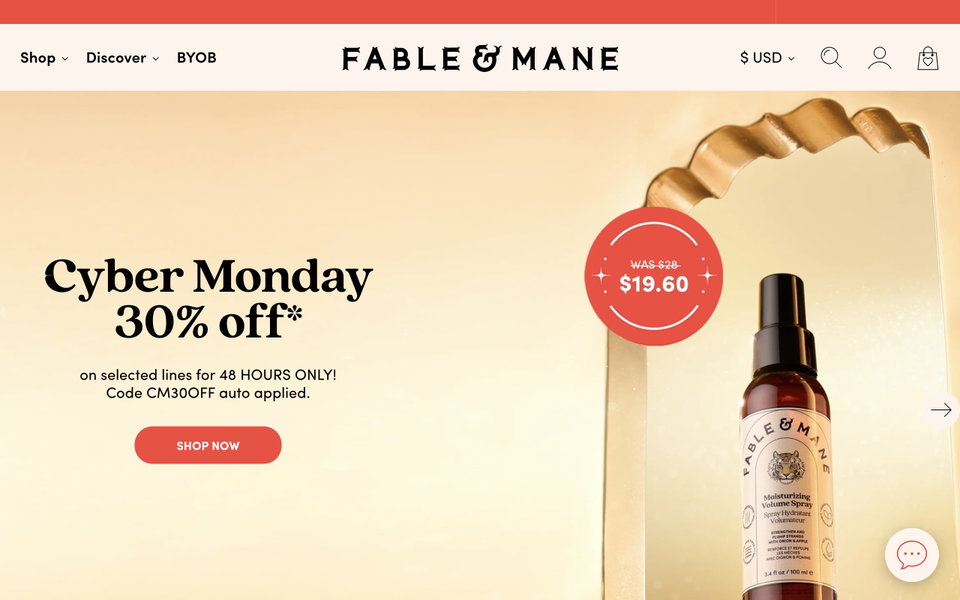 Fable & Mane website