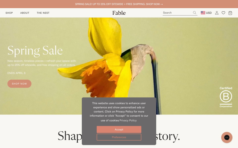 Fable website