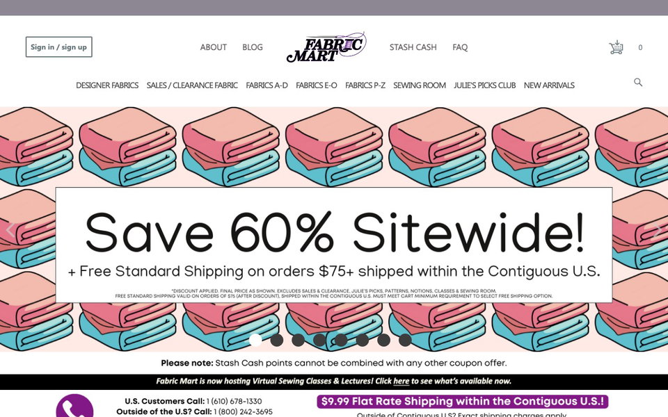 Fabric Mart website
