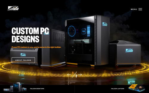 Falcon Northwest website screenshot