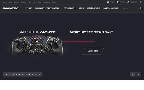 Fanatec website screenshot
