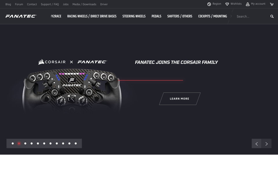 Fanatec website