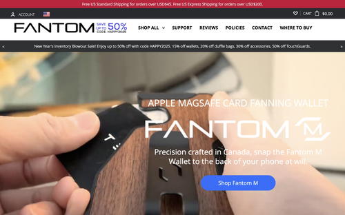 Fantom-Wallet website screenshot
