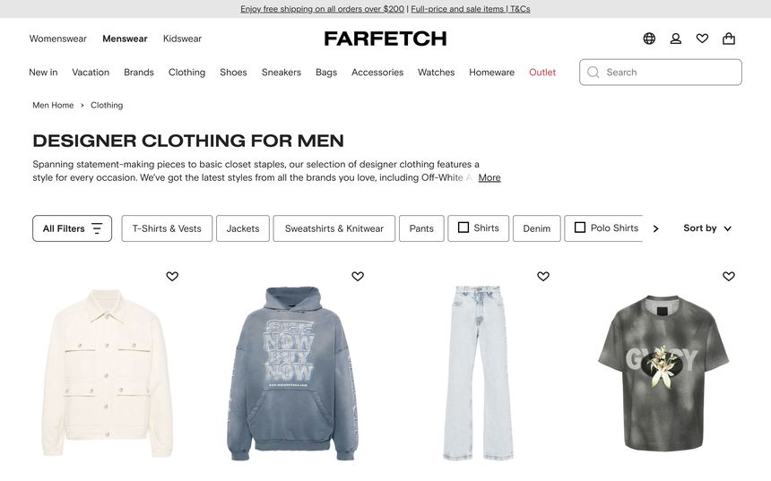 Farfetch on Shomp