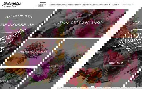 Farmgirl Flowers website screenshot