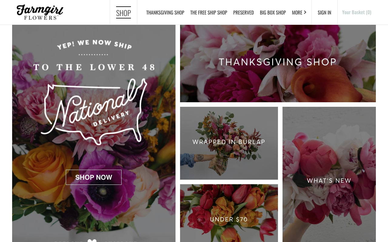Farmgirl Flowers screenshot