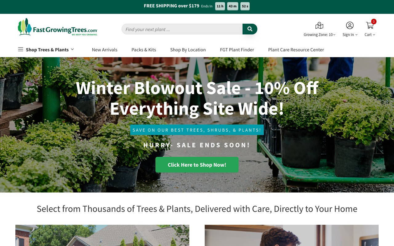 FastGrowingTrees.com screenshot