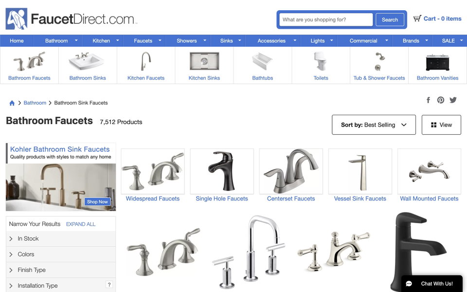 FaucetDirect.com website