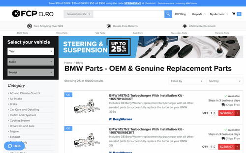 FCP Euro website screenshot