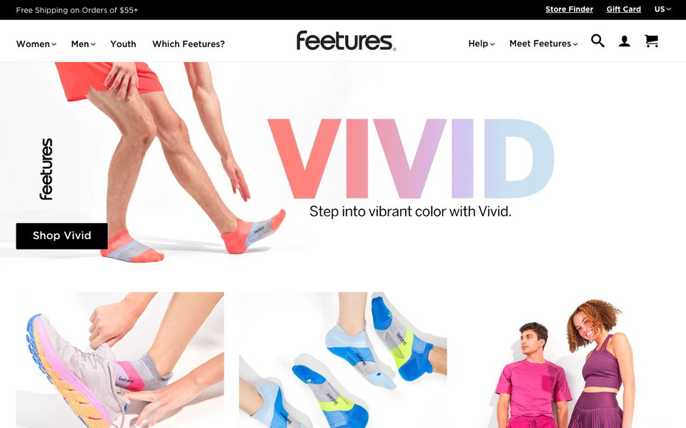 Feetures website