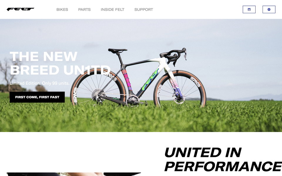 feltbicycles website