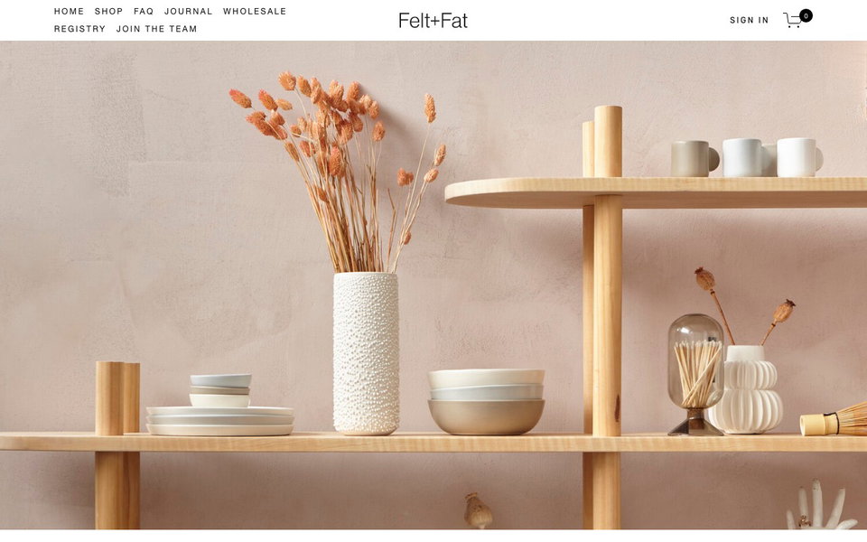FELT+FAT website