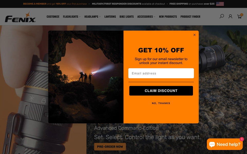 Fenix Lighting website
