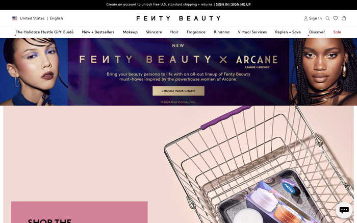 Fenty Beauty screenshot