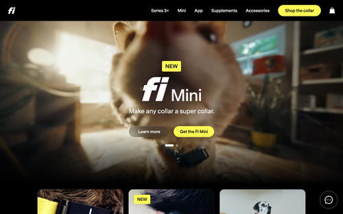Fi website screenshot
