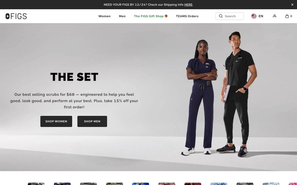 FIGS website