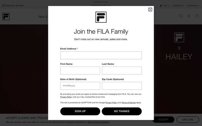 FILA screenshot