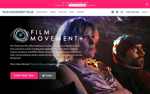 Film Movement website screenshot