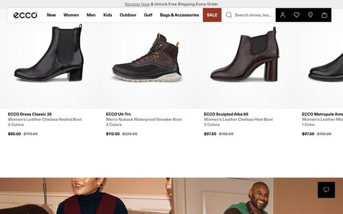 FitFlop website screenshot
